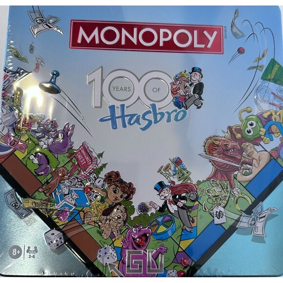 Monopoly 100 Years Of Hasbro Board‎ Game in 3D Raised Collectable Tin NEW SEALED - Picture 3 of 10